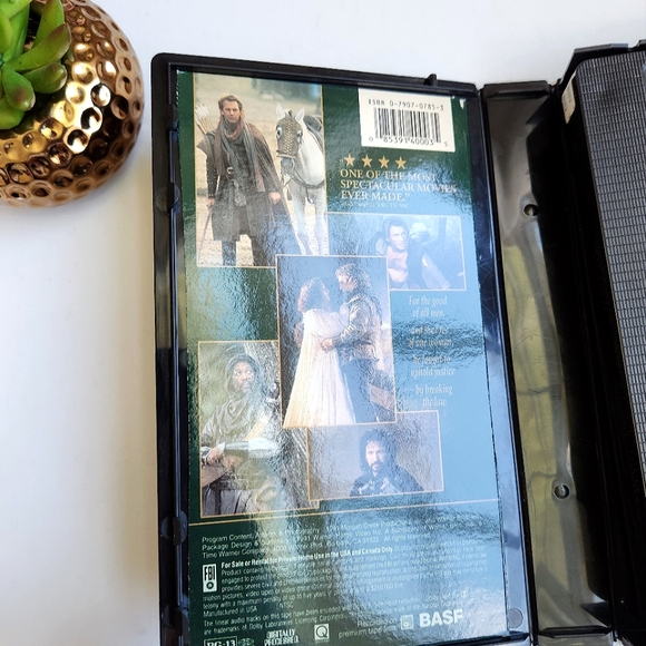 Robin Hood: Prince of Thieves (VHS, 1991) Kevin Costner, Vintage - Picture 5 of 7